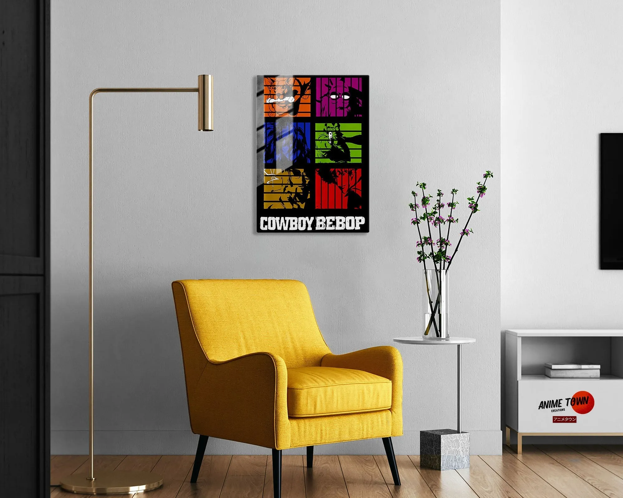 Cowboy Bebop Minimalist Metal Poster