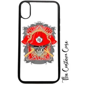 Crossed Axe Skull Tough Phone Case