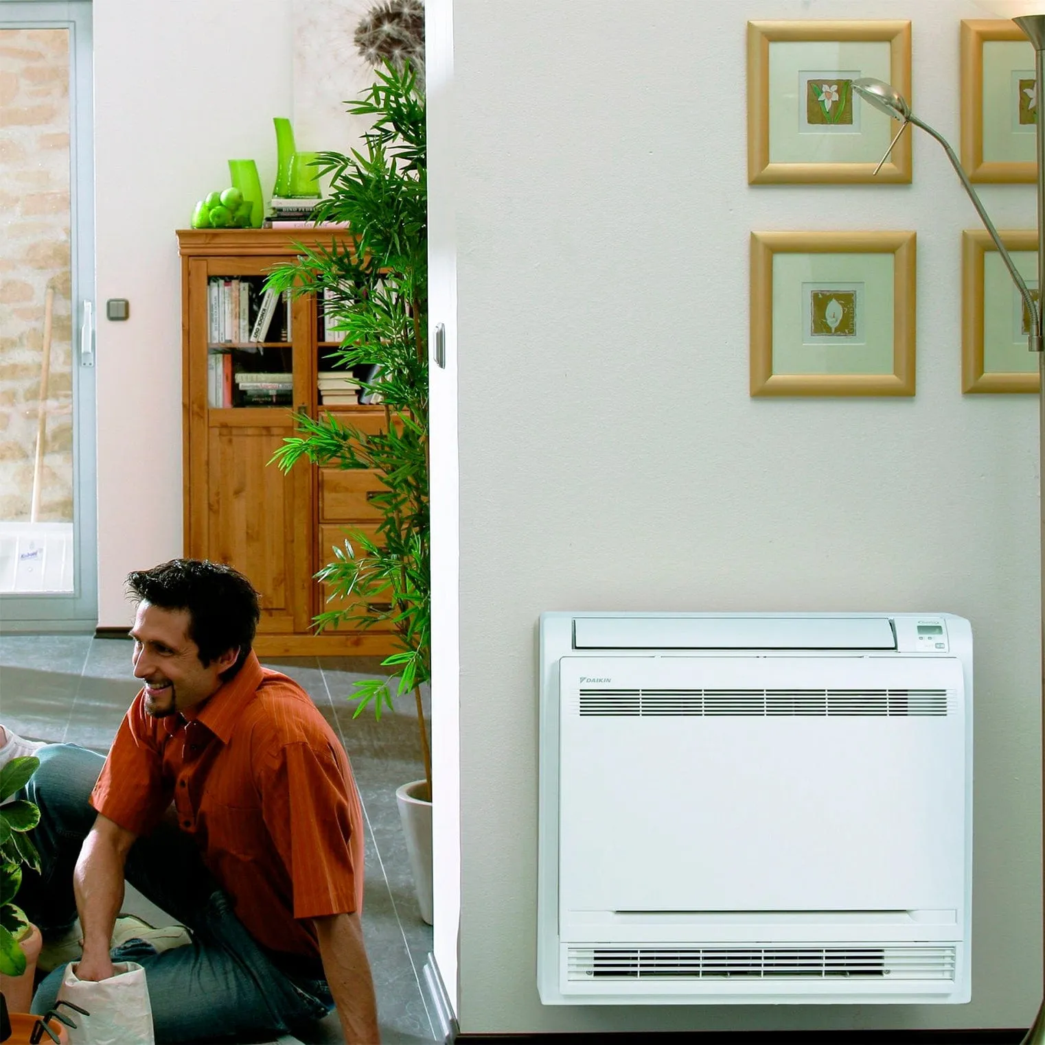 Daikin 2-Zone Floor Standing Hyper Heat Ductless Mini-Split 18000 BTU Heat Pump Air Conditioner 9k   9k - 16 SEER2