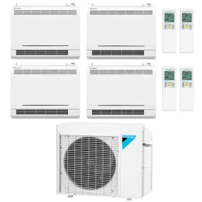 Daikin 4-Zone Floor Standing Ductless Mini-Split 36000 BTU Heat Pump Air Conditioner  9k   9k   9k   9k  - 18.1 SEER2