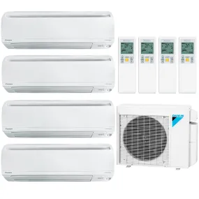 Daikin 4-Zone Wall Mounted Ductless Mini-Split 36000 BTU Heat Pump Air Conditioner 9k   12k   12k   15k - 18.1 SEER2