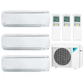 Daikin 4-Zone Wall Mounted Hyper Heat Ductless Mini-Split 36000 BTU Heat Pump Air Conditioner 9k   12k   12k   15k - 20 SEER2