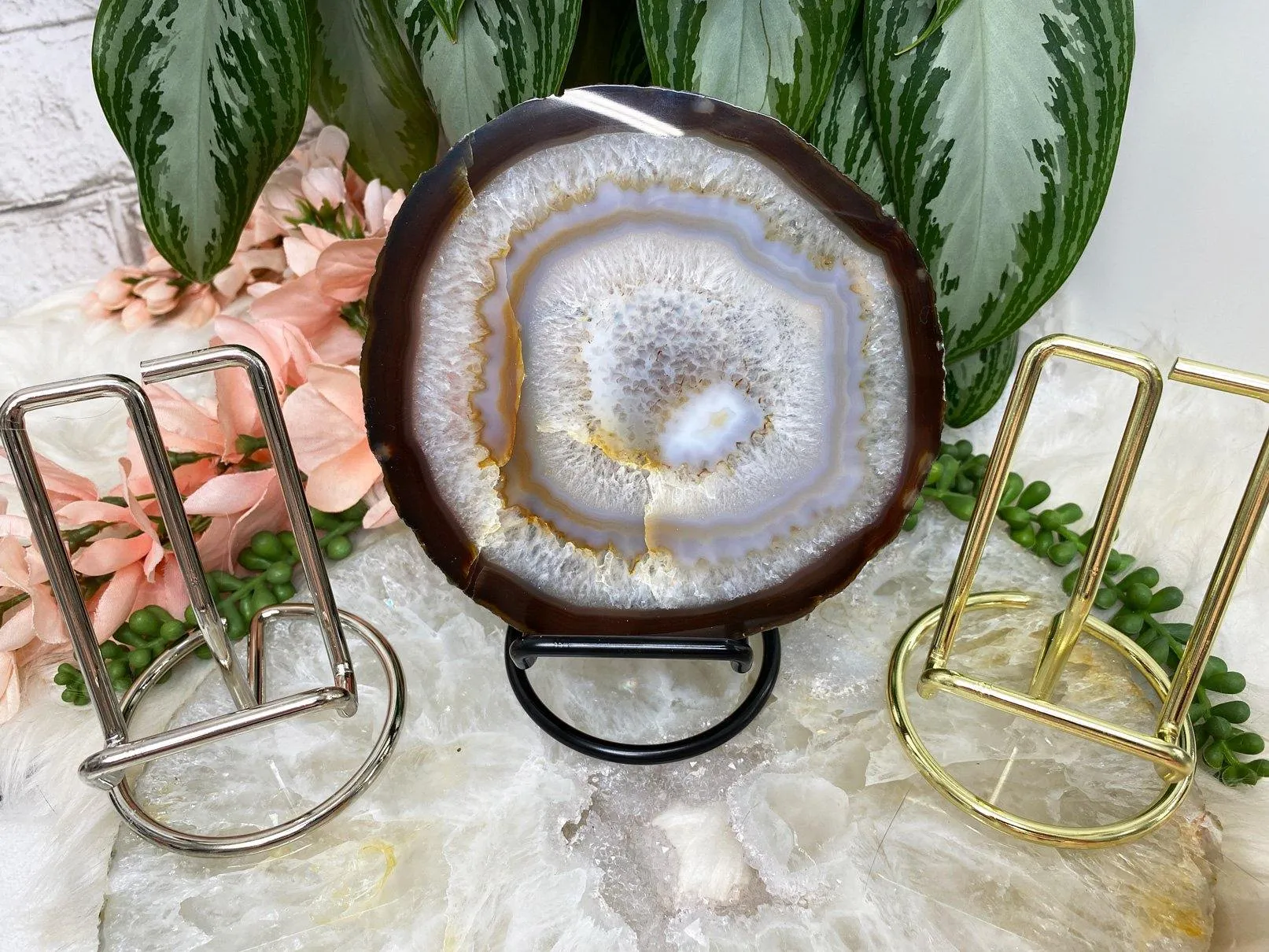 Decorative Metal Crystal Stands