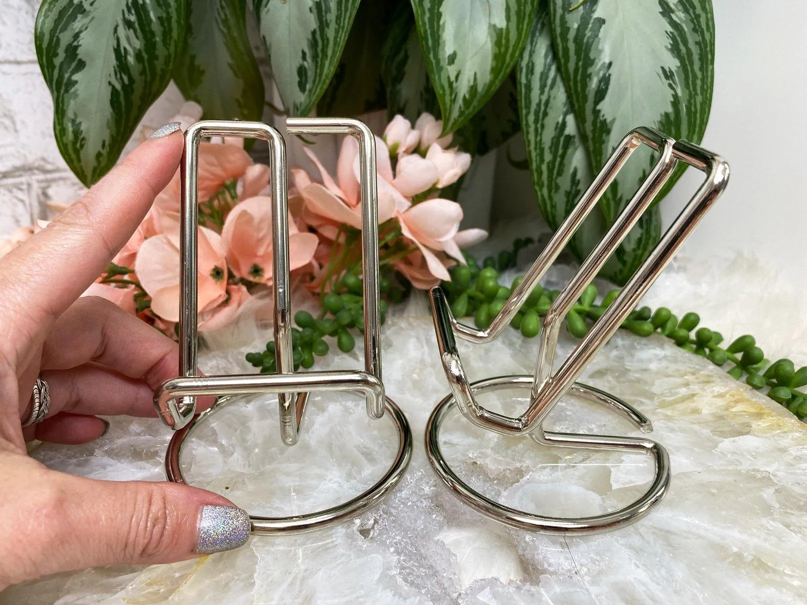 Decorative Metal Crystal Stands