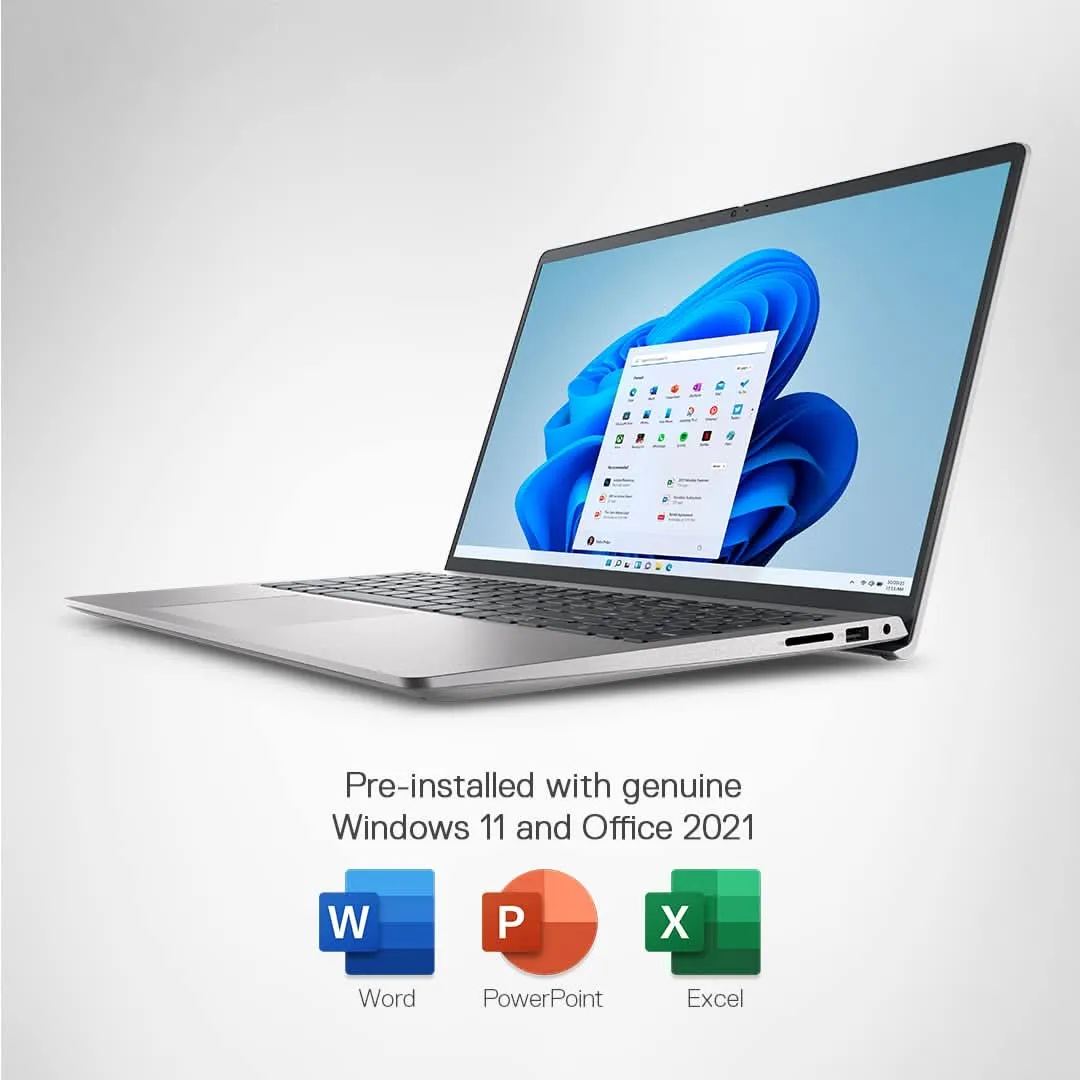 DELL INSPIRON 15-3520(M) [CI5-1235U 12TH GEN/8GB DDR4/512GB SSD/NO DVD/WIN11 HOME MSO/15.6 INCH/INTEGRATED GRAPHICS/1 YEAR/SILVER]