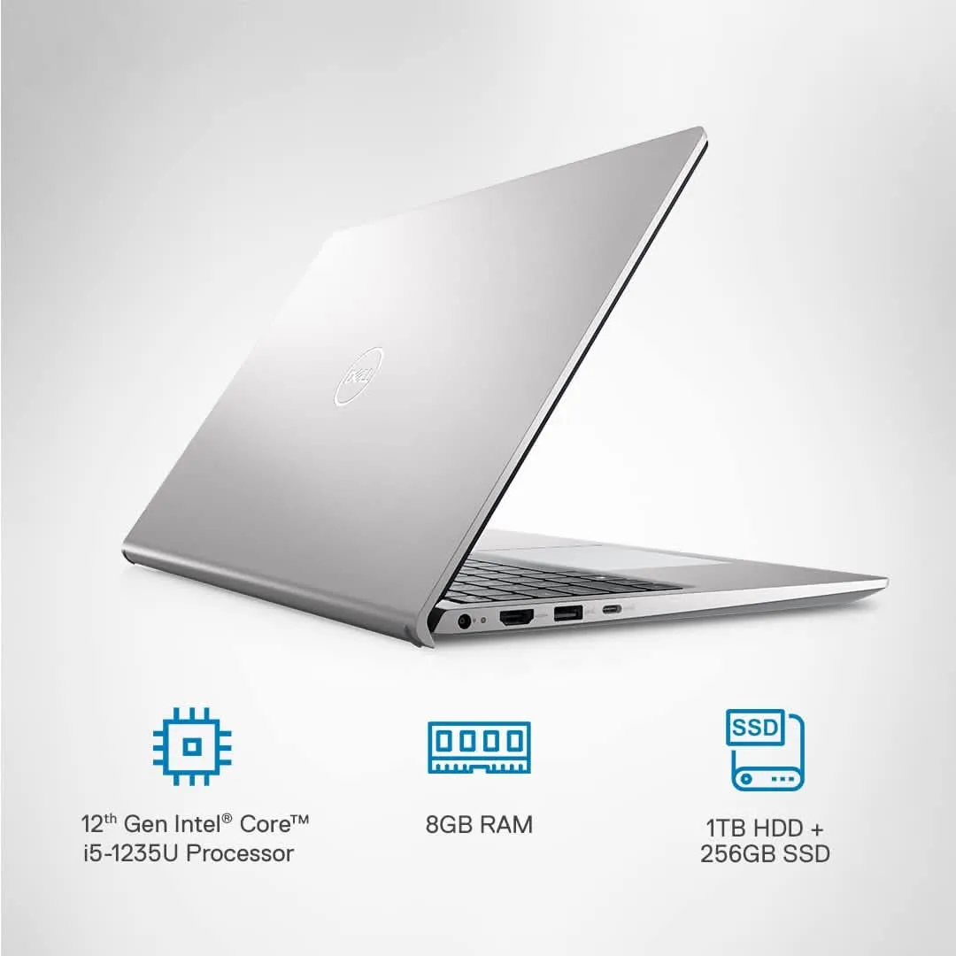 DELL INSPIRON 15-3520(M) [CI5-1235U 12TH GEN/8GB DDR4/512GB SSD/NO DVD/WIN11 HOME MSO/15.6 INCH/INTEGRATED GRAPHICS/1 YEAR/SILVER]