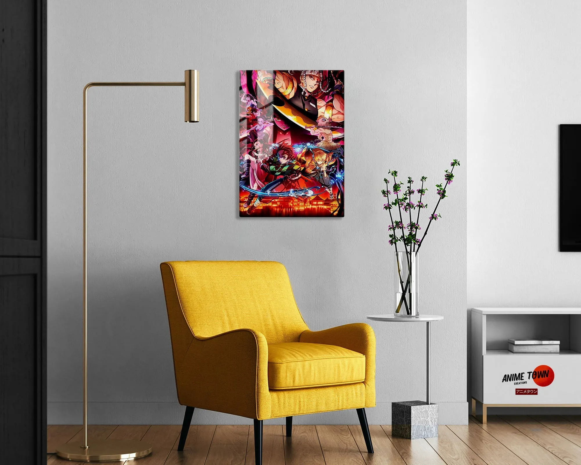 Demon Slayer Entertainment District Arc Metal Poster