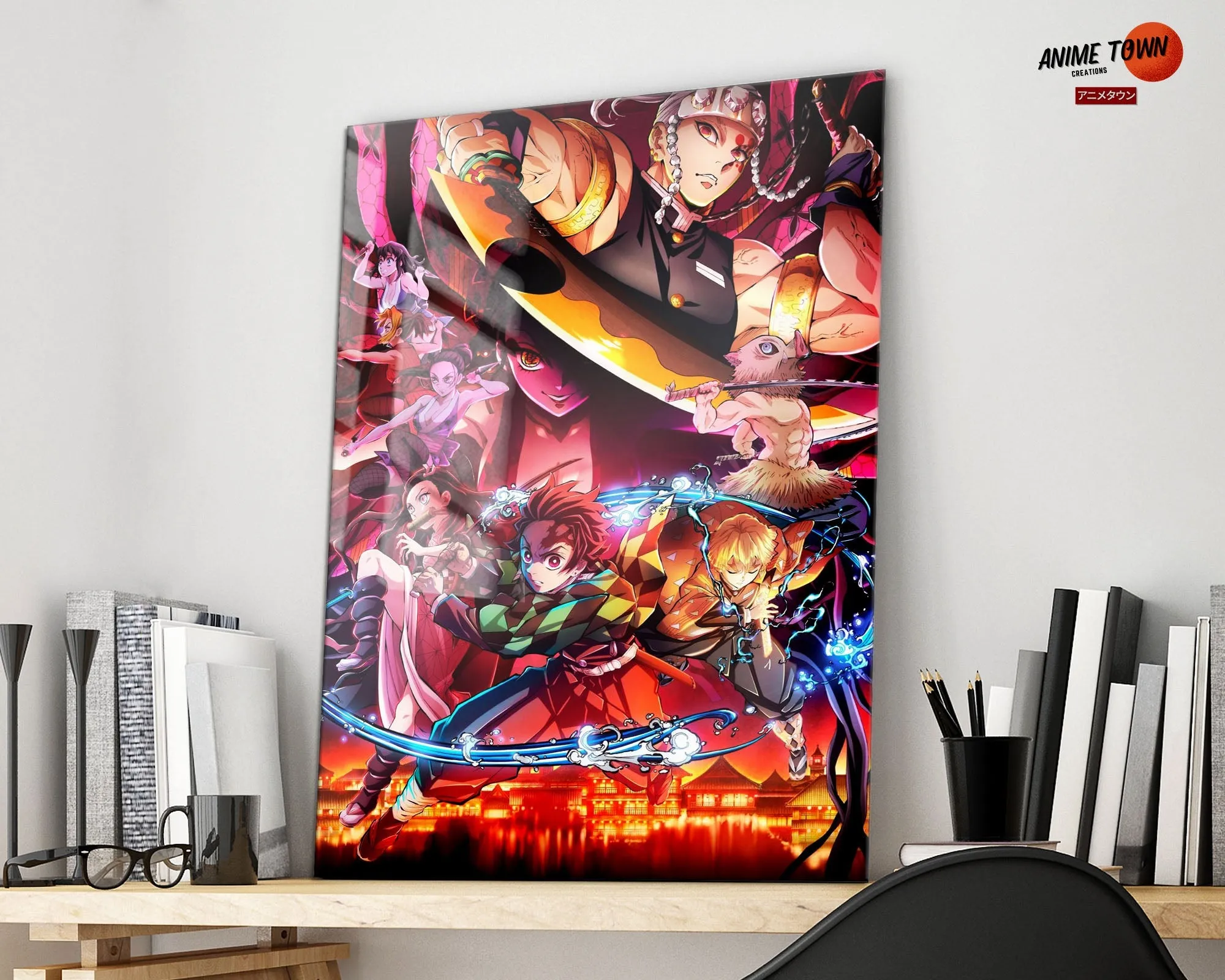 Demon Slayer Entertainment District Arc Metal Poster