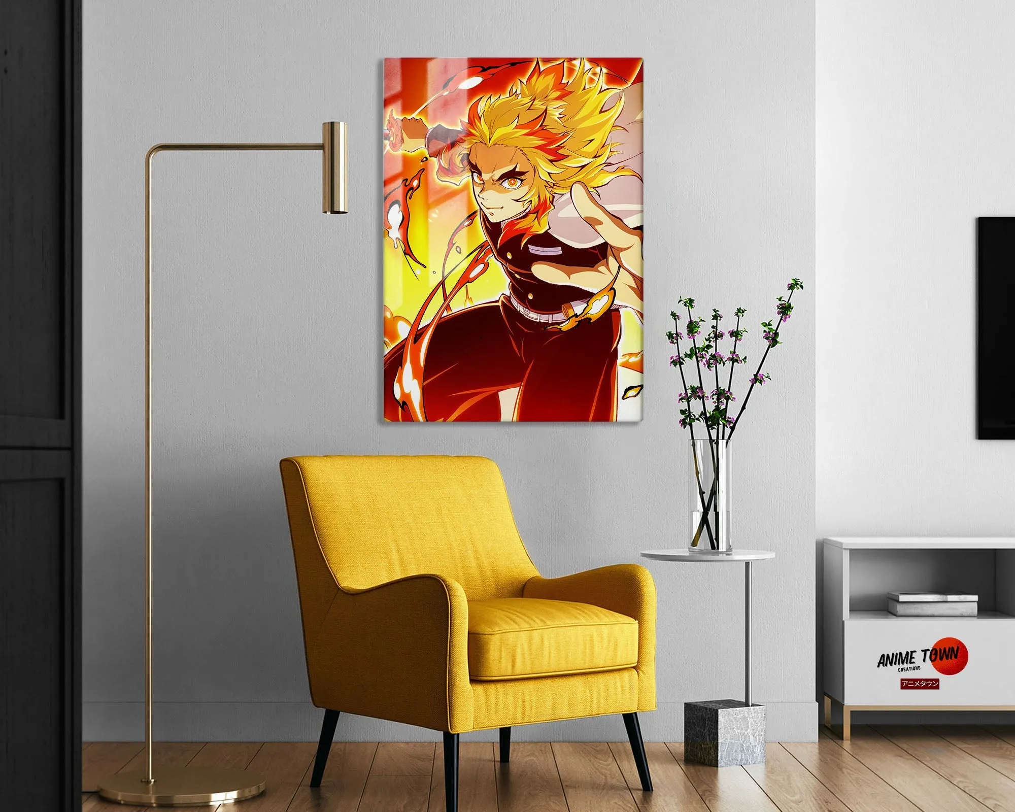 Demon Slayer Rengoku Kyojuro Metal Poster