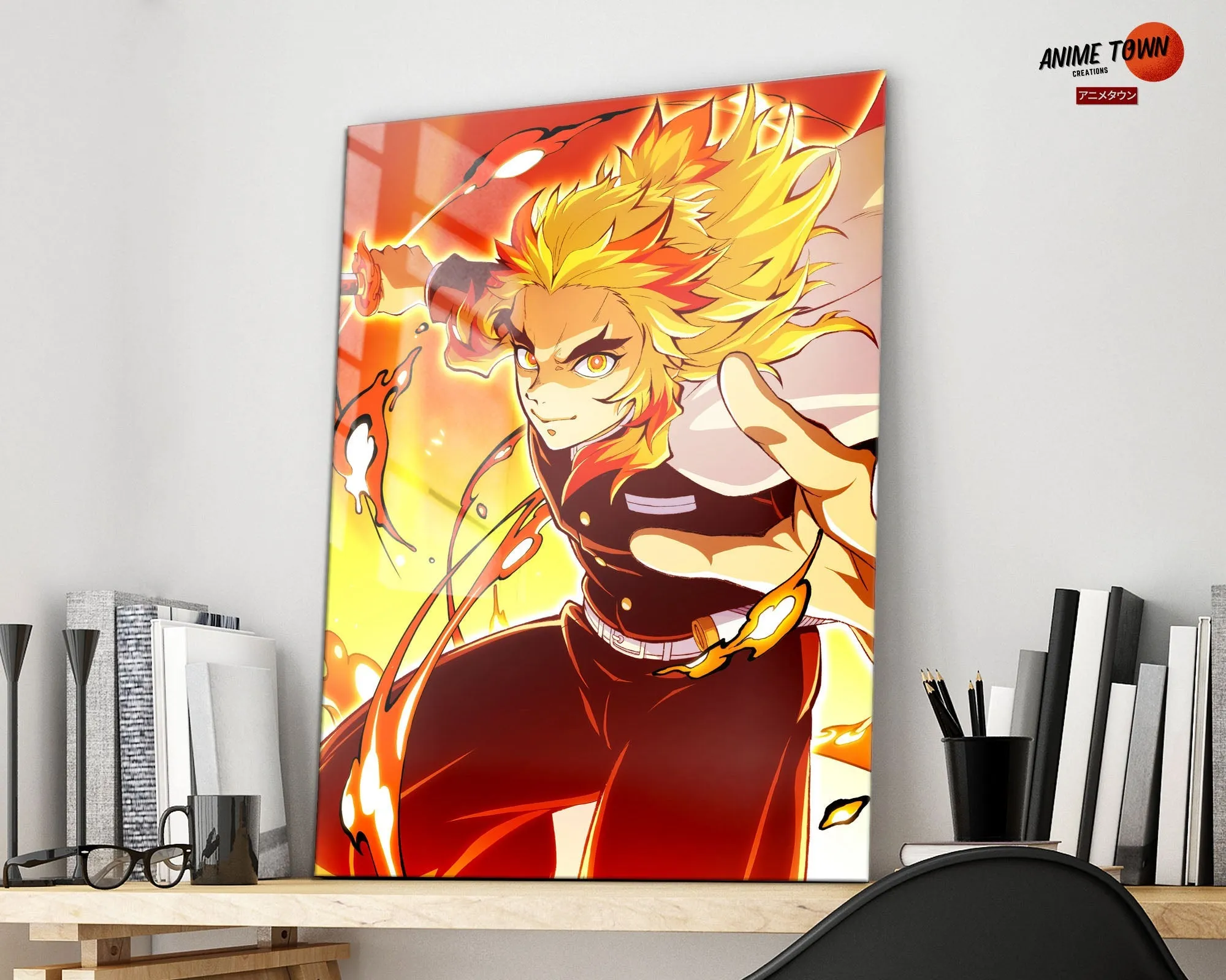 Demon Slayer Rengoku Kyojuro Metal Poster