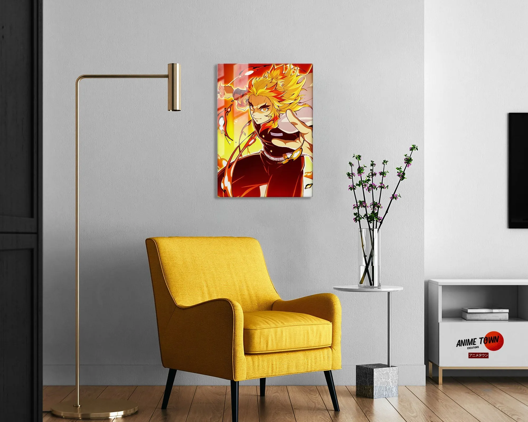 Demon Slayer Rengoku Kyojuro Metal Poster