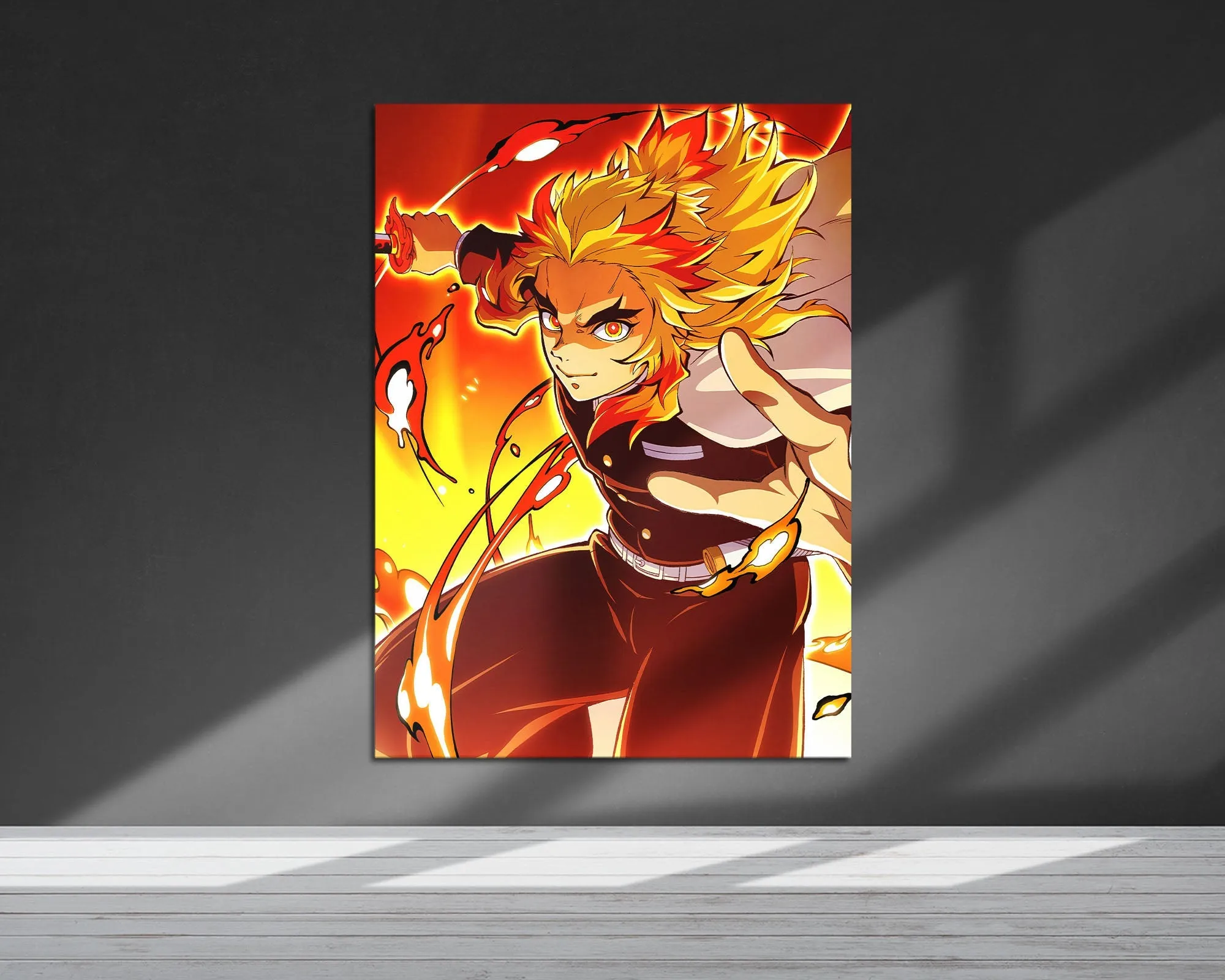 Demon Slayer Rengoku Kyojuro Metal Poster