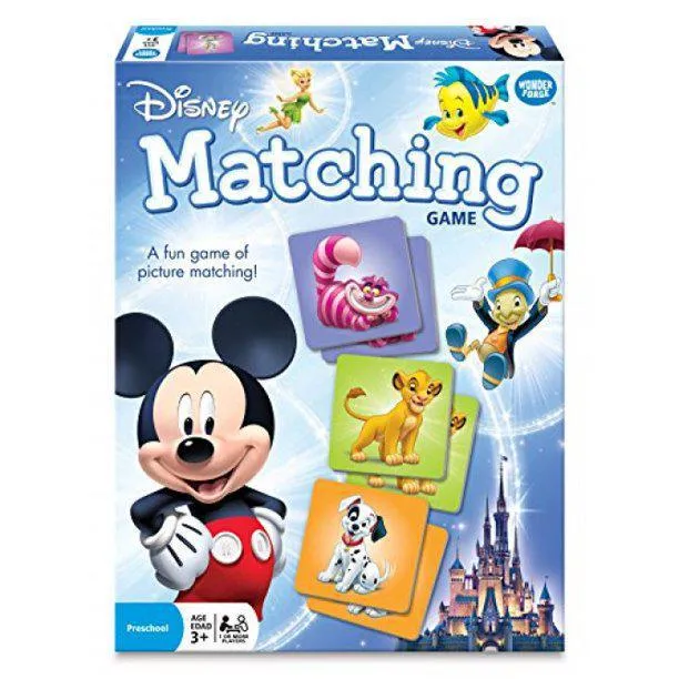 Disney Classic Animal Matching Game, Great for kids and families, Feature Dumbo and Bambi to Nemo and Simba
