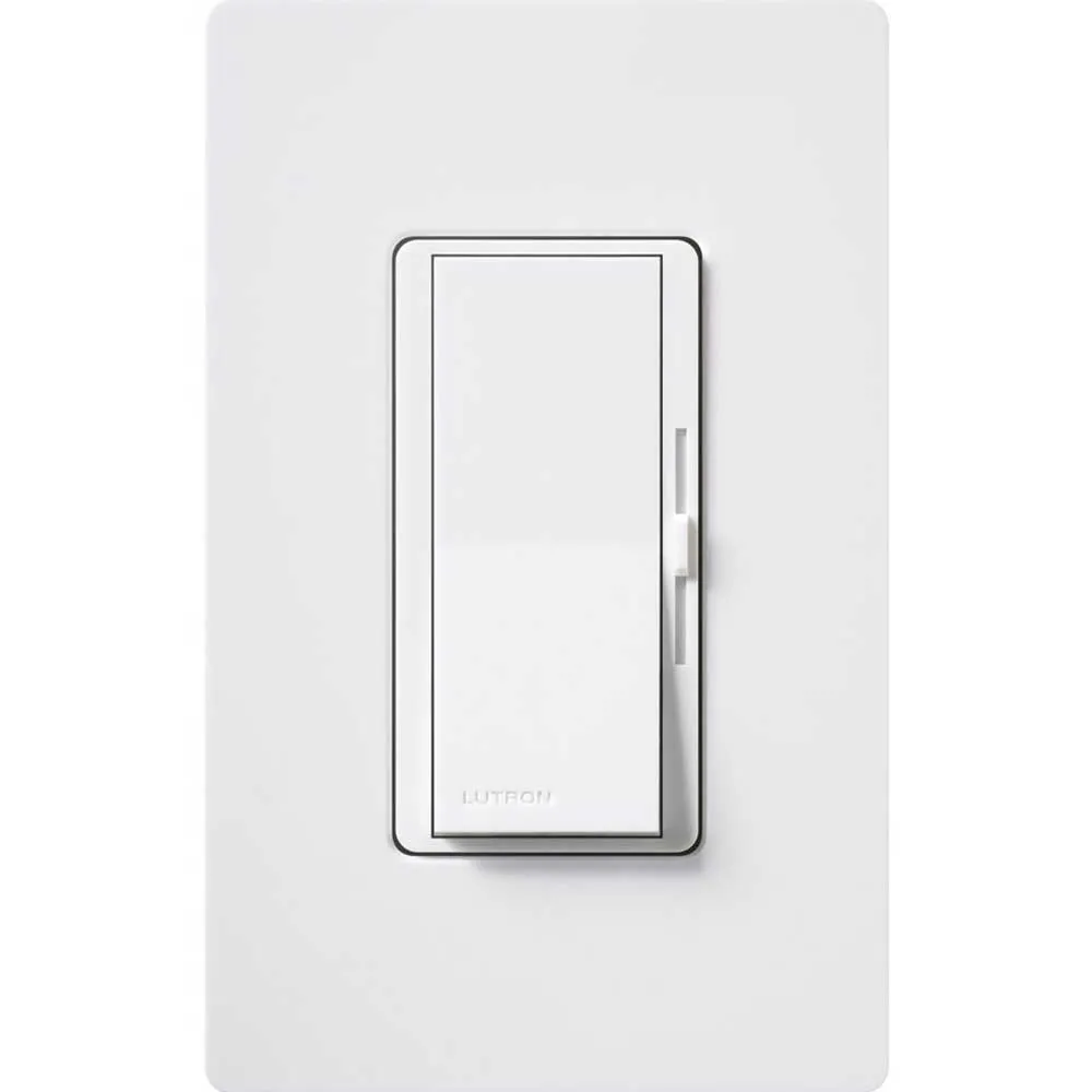 Diva 0-10V LED/Fluorescent Dimmer Switch, 120V-277V, 8 Amp, Single-Pole/3-Way, White