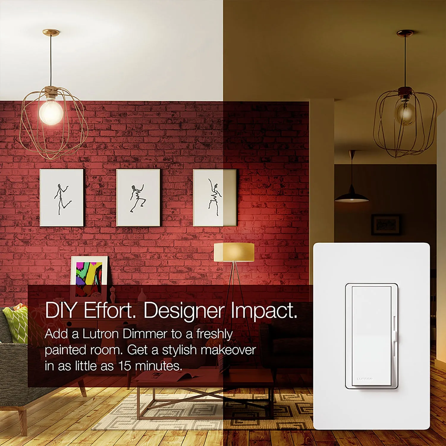 Diva LED  Dimmer Switch, 150-Watt, Single Pole or 3-Way, Black