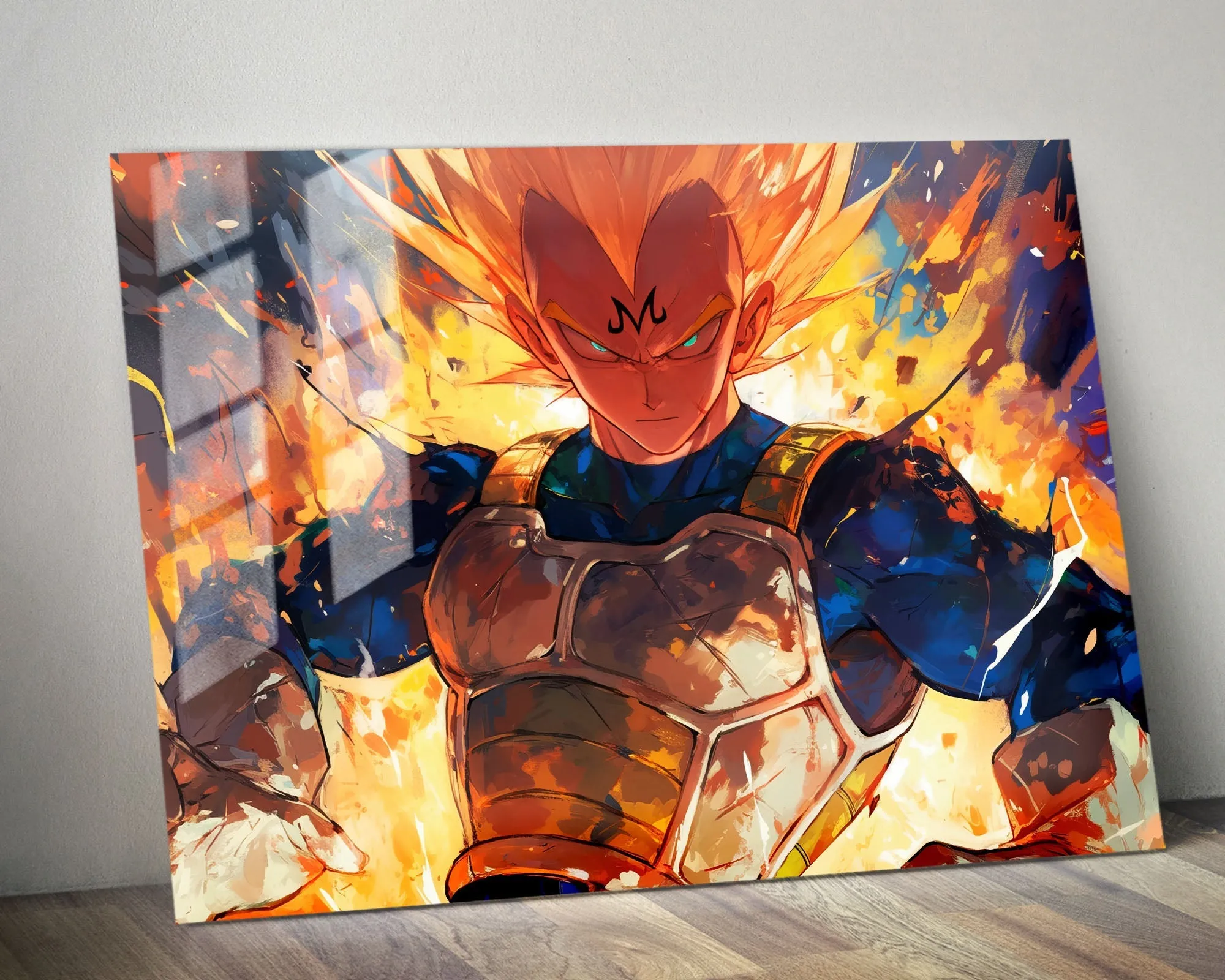 Dragon Ball Artistic Majin Vegeta Metal Poster