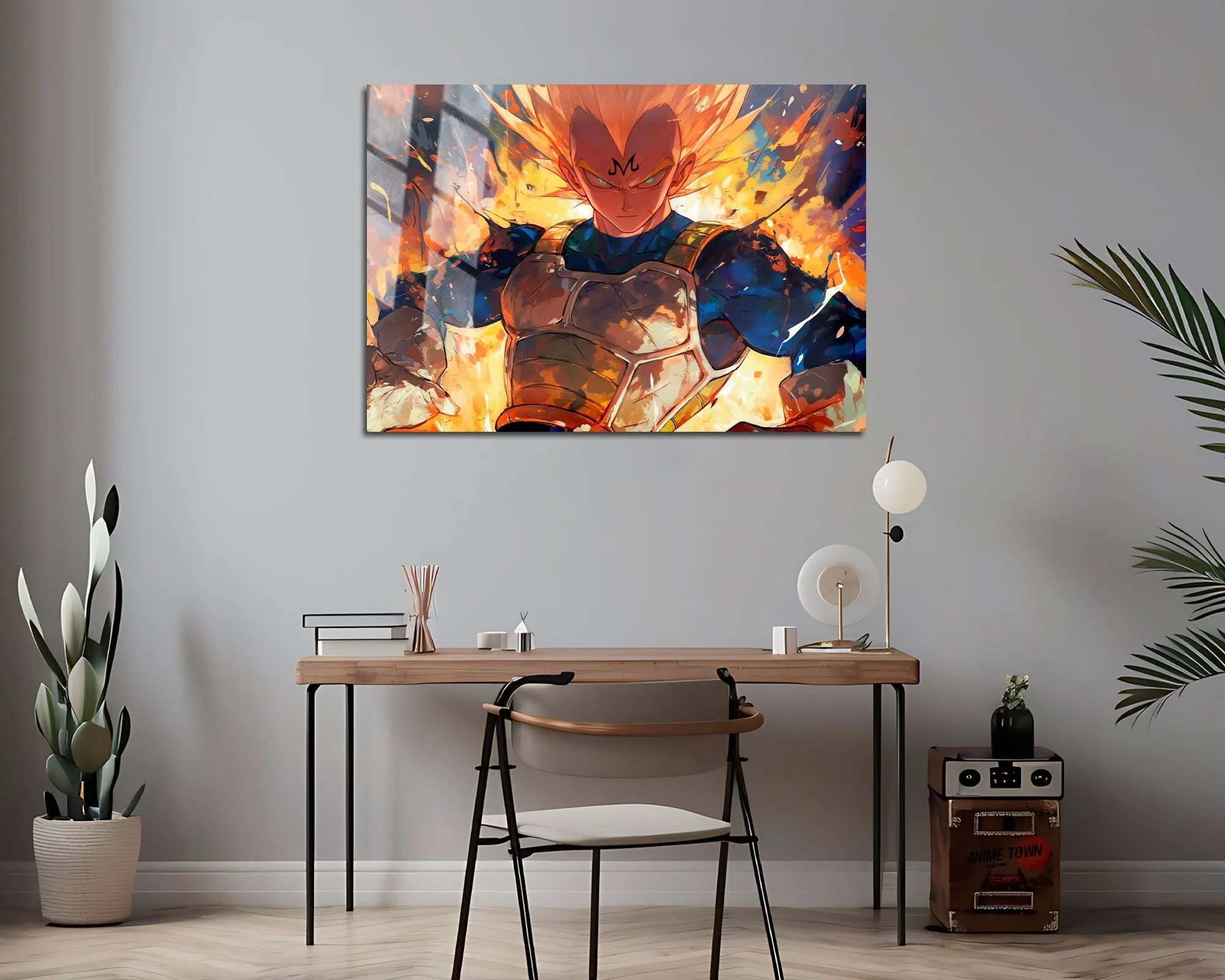 Dragon Ball Artistic Majin Vegeta Metal Poster
