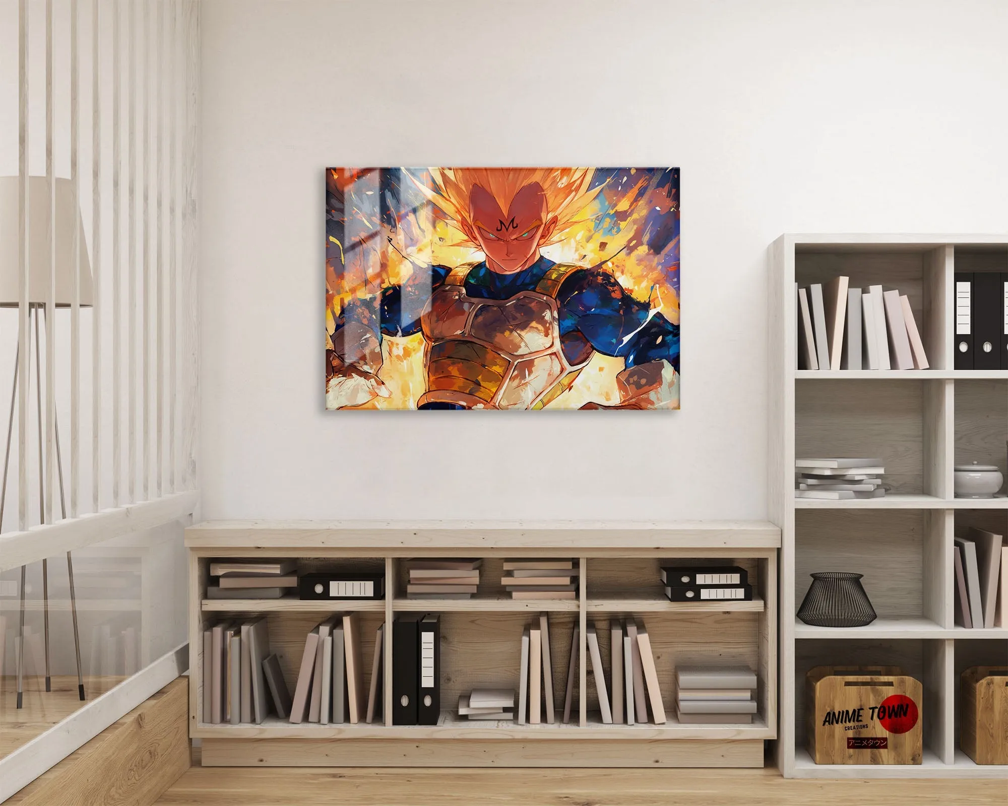 Dragon Ball Artistic Majin Vegeta Metal Poster