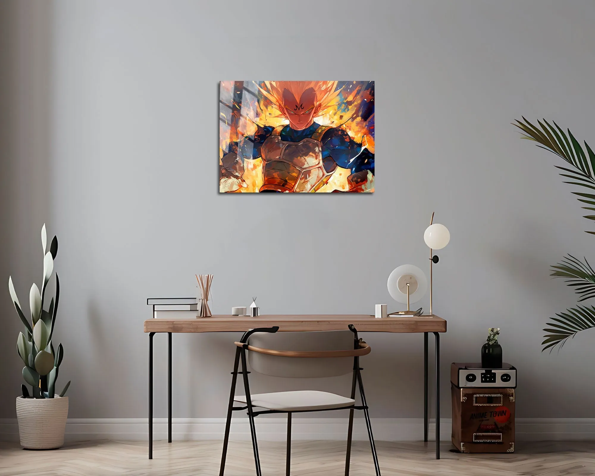 Dragon Ball Artistic Majin Vegeta Metal Poster
