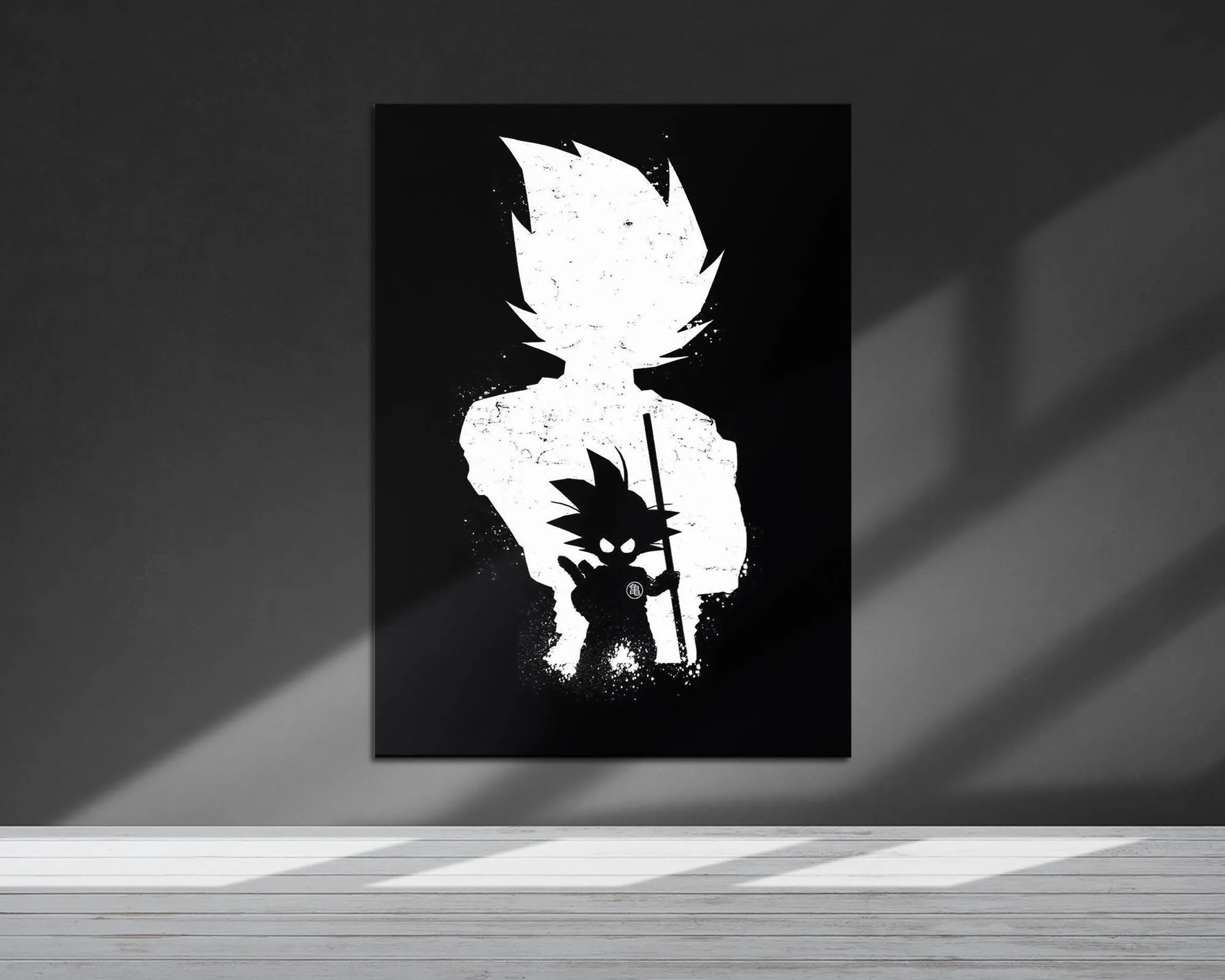 Dragon Ball Goku Minimalist Black Metal Poster