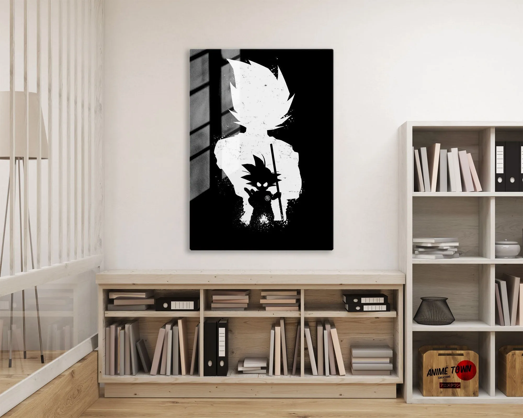 Dragon Ball Goku Minimalist Black Metal Poster