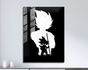 Dragon Ball Goku Minimalist Black Metal Poster