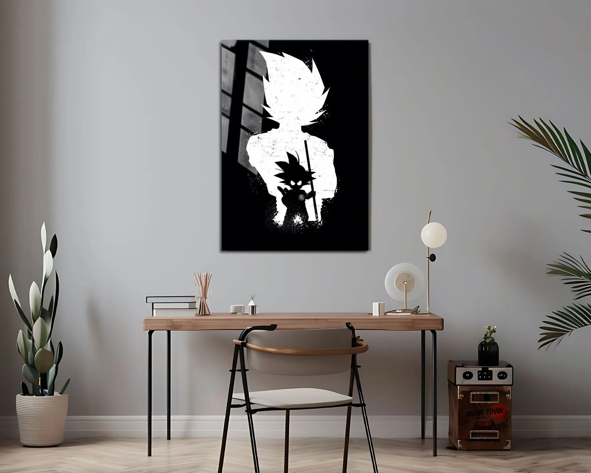 Dragon Ball Goku Minimalist Black Metal Poster