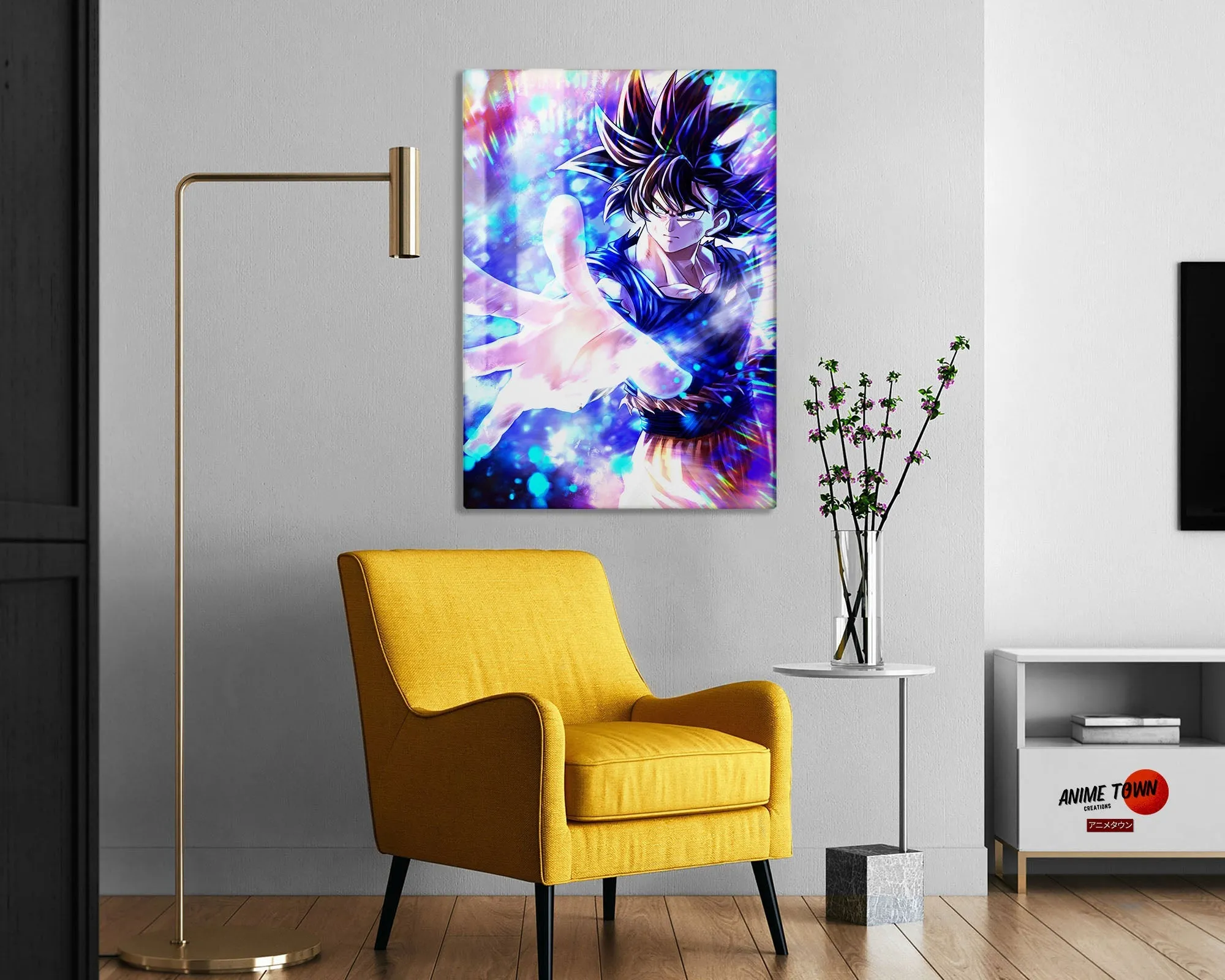 Dragon Ball Goku Ultra Instinct Touch Metal Poster