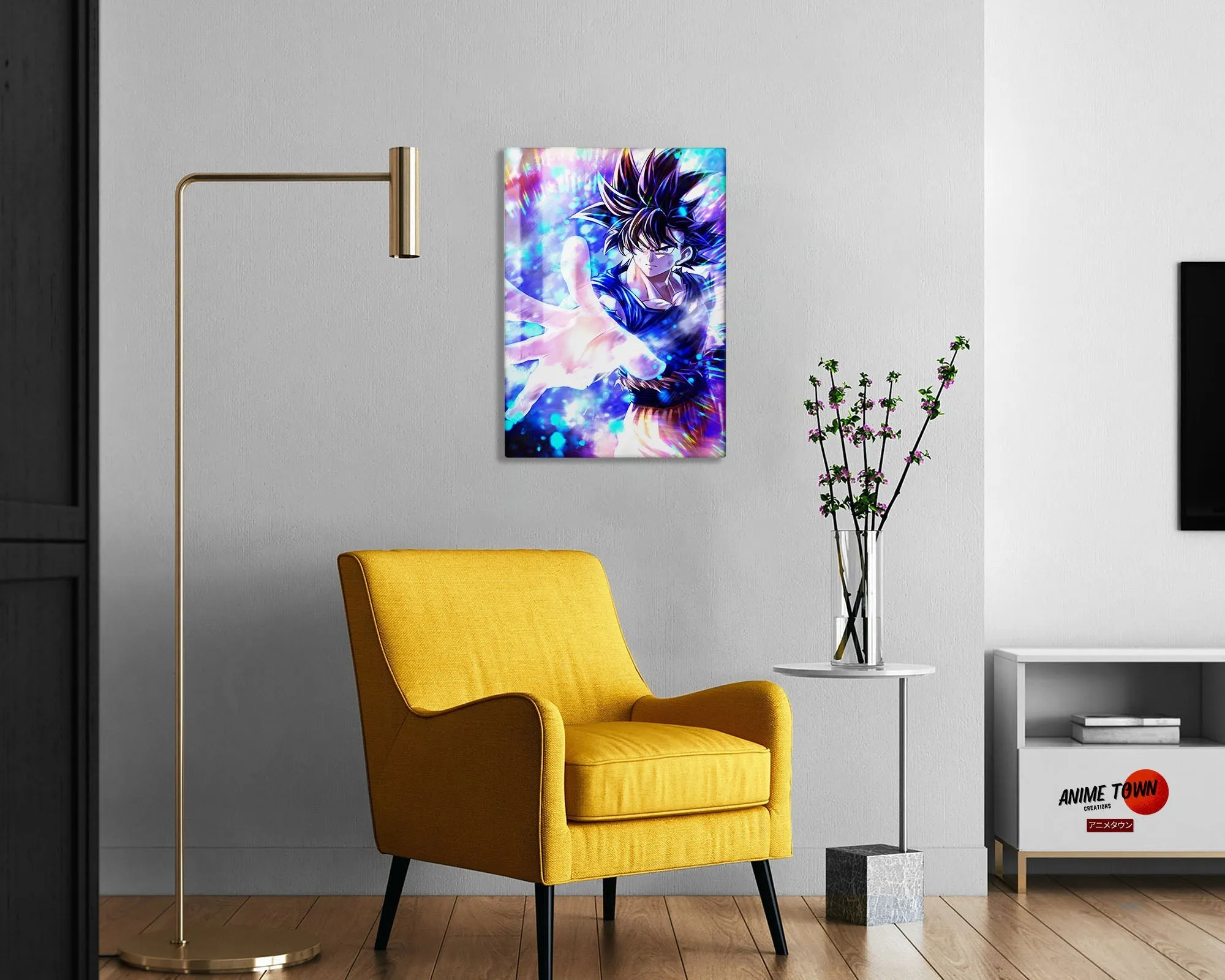 Dragon Ball Goku Ultra Instinct Touch Metal Poster