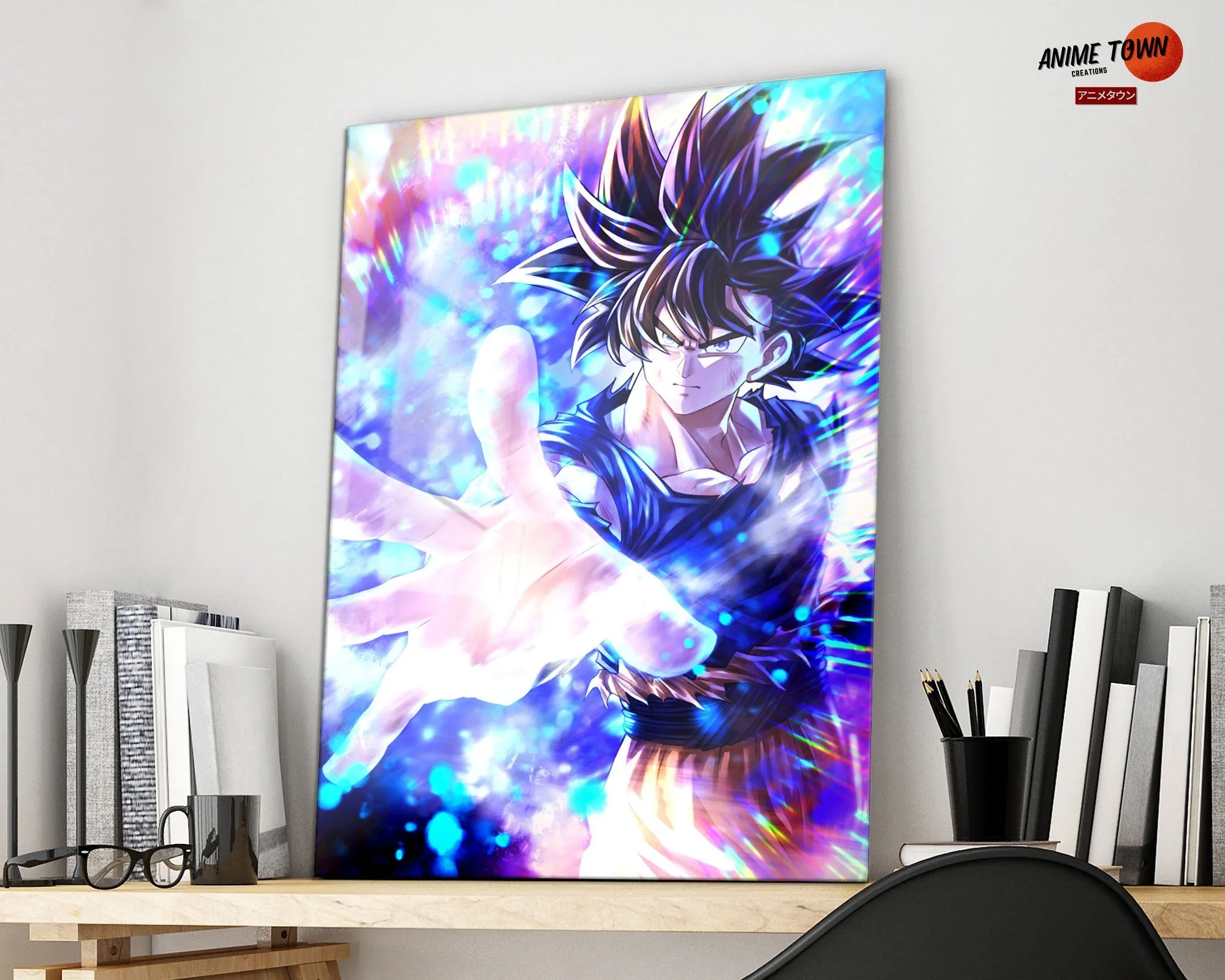 Dragon Ball Goku Ultra Instinct Touch Metal Poster
