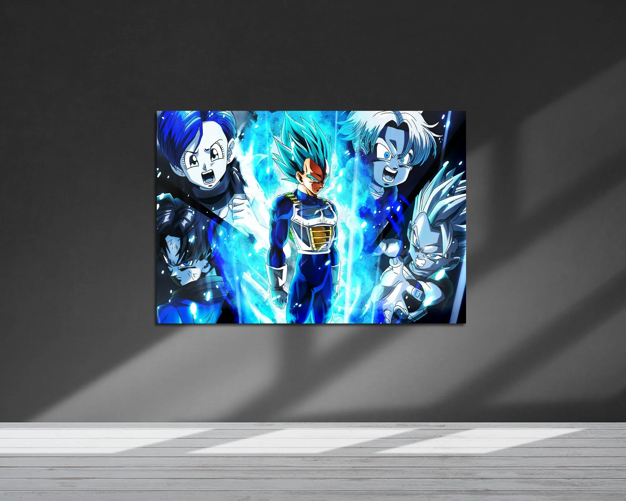 Dragon Ball Vegeta Super Saiyan Blue Familia Metal Poster