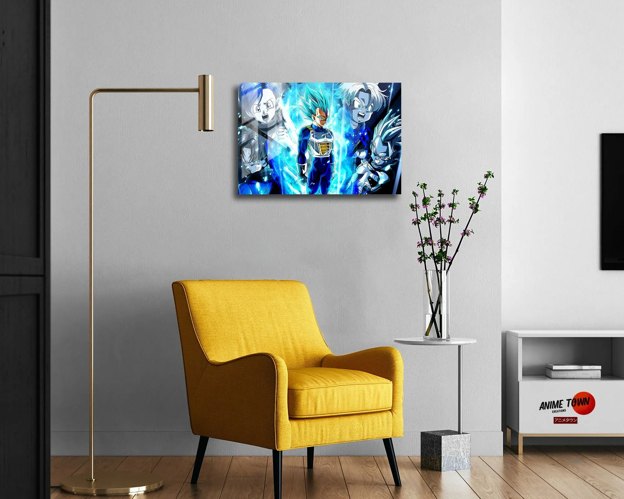 Dragon Ball Vegeta Super Saiyan Blue Familia Metal Poster