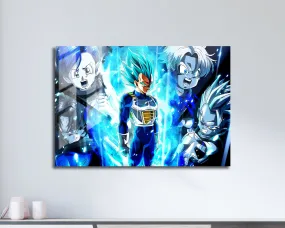 Dragon Ball Vegeta Super Saiyan Blue Familia Metal Poster