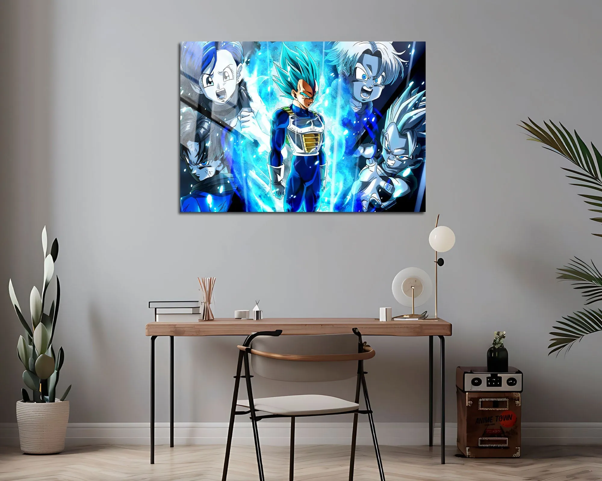 Dragon Ball Vegeta Super Saiyan Blue Familia Metal Poster