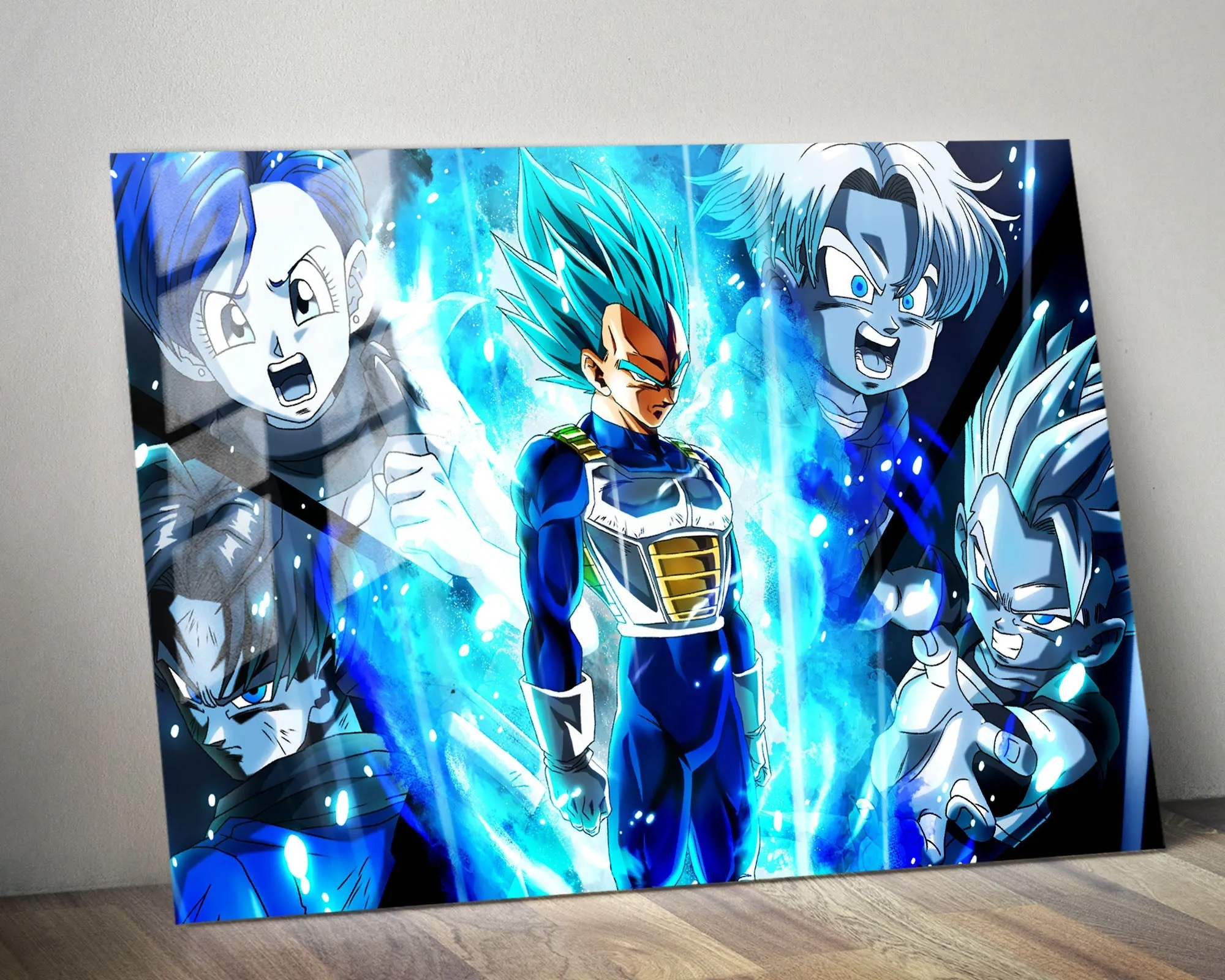 Dragon Ball Vegeta Super Saiyan Blue Familia Metal Poster