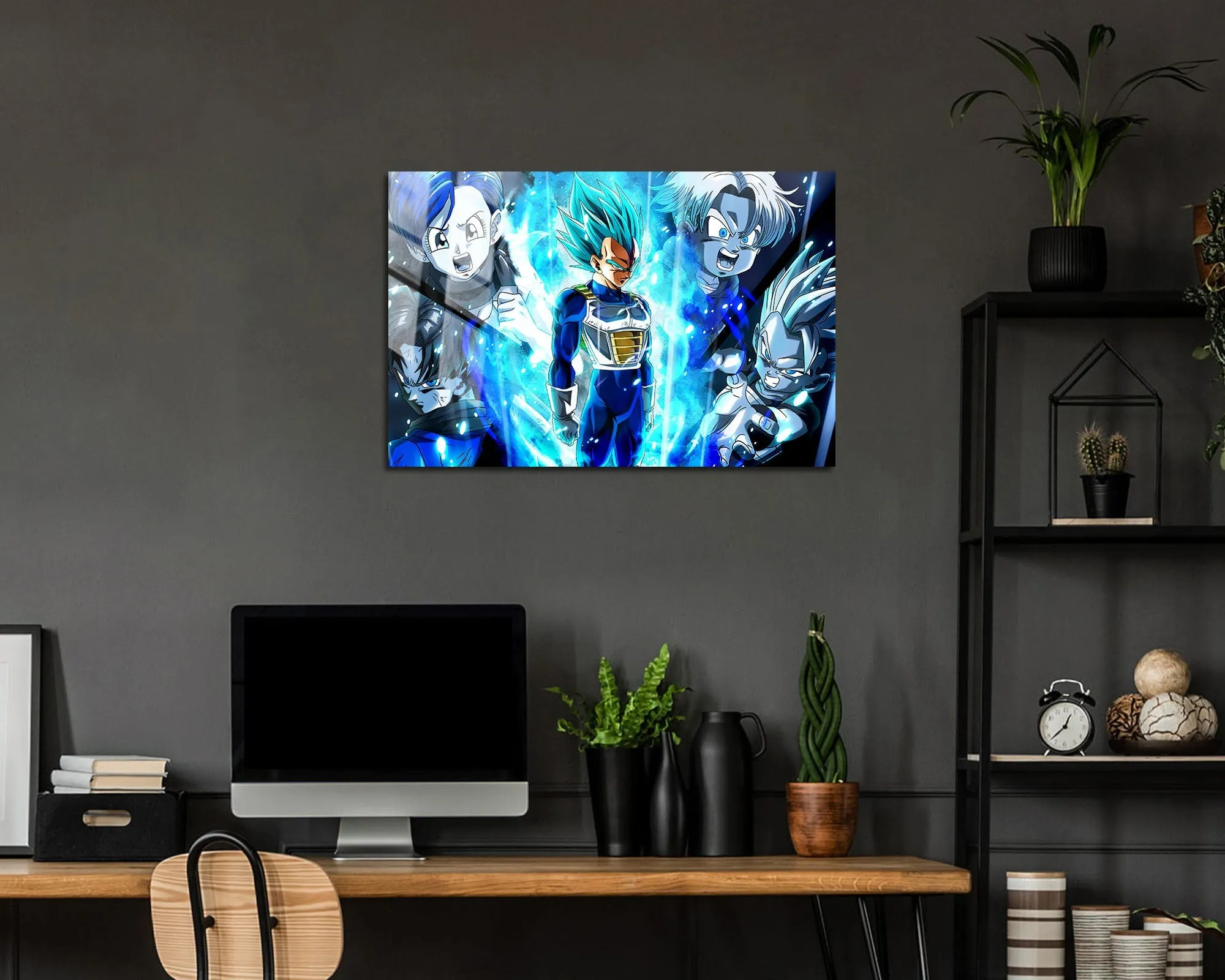 Dragon Ball Vegeta Super Saiyan Blue Familia Metal Poster