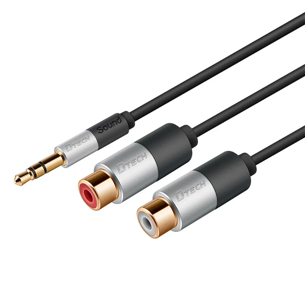 Dtech Audio Cable M To 2RCA F T0240