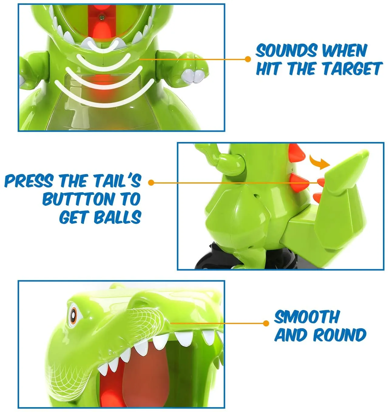EagleStone Dinosaur Shooting Toys for Kids Target Shooting Games Air Pump Gun