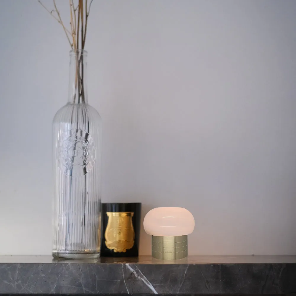 Filini Sugar & Spice Ginger Natural Stone Table Lamp (Set of 2)