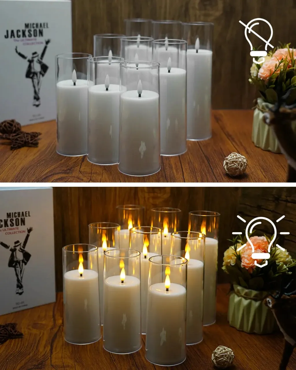 Flameless Candles for Wedding Ceremony (9 Pack)