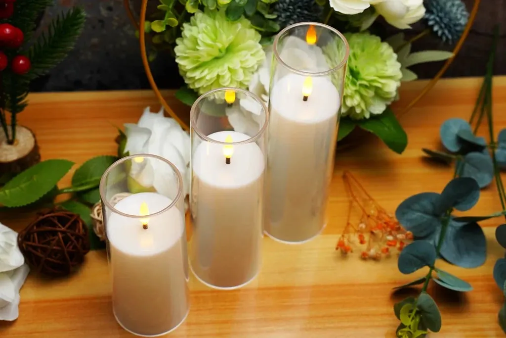 Flameless Candles for Wedding Ceremony (9 Pack)