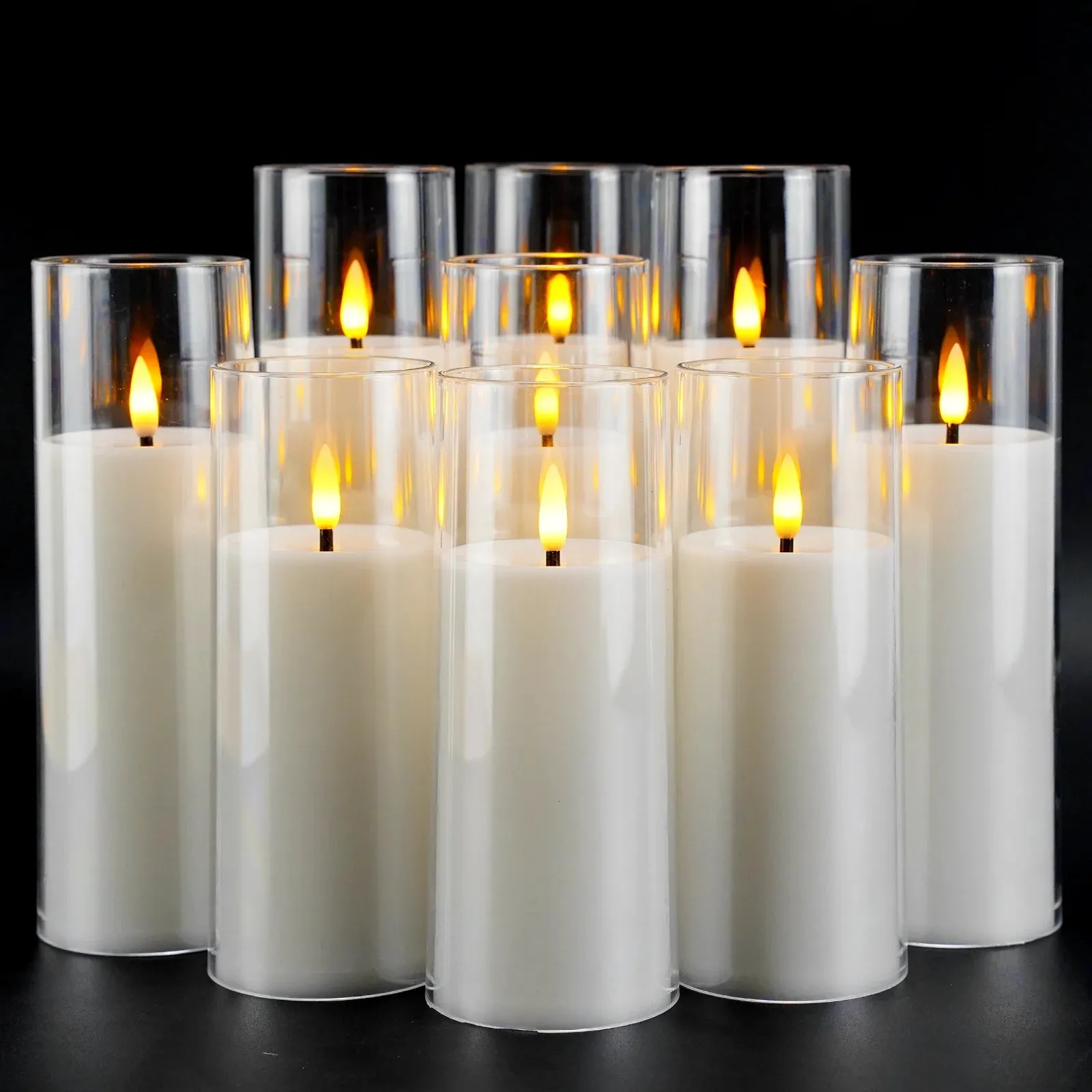 Flameless Candles for Wedding Ceremony (9 Pack)