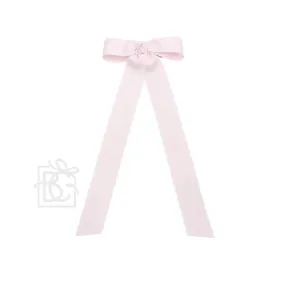 Flat Bow w/ 7" Streamers- Powder Pink