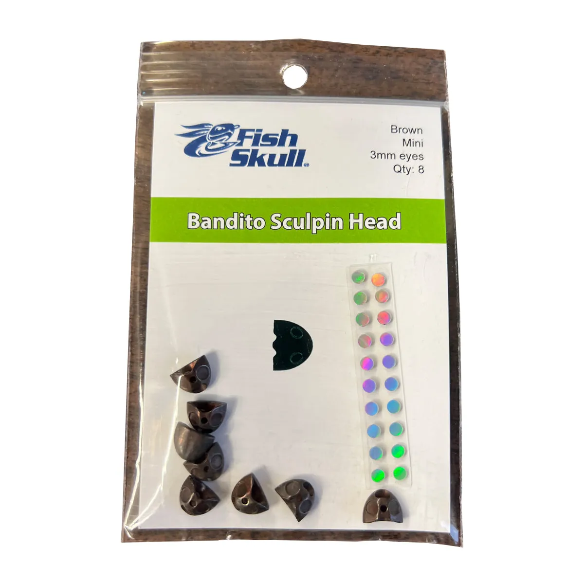 FlyMen Fish-Skull Bandito Sculpin Head Brown