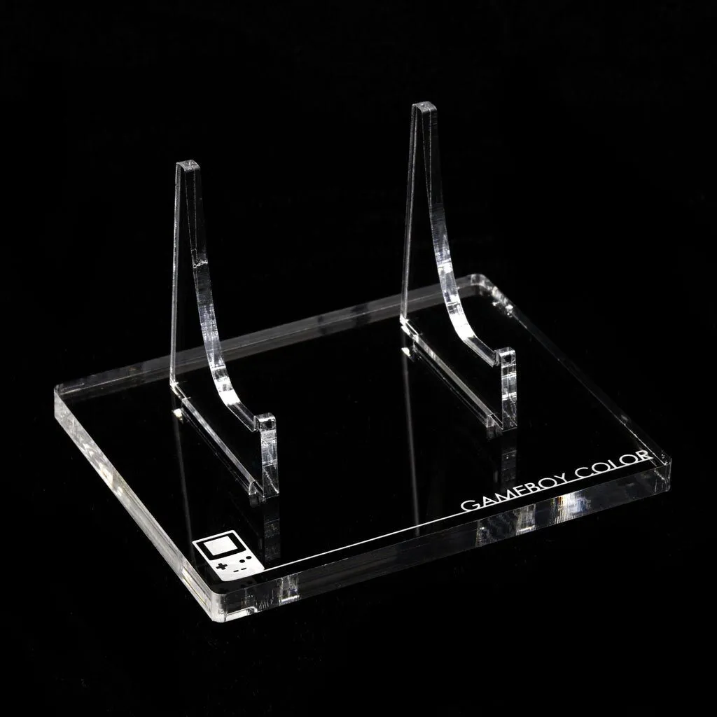 Game Boy Color Crystal Clear Display Stand - Rose Colored Gaming