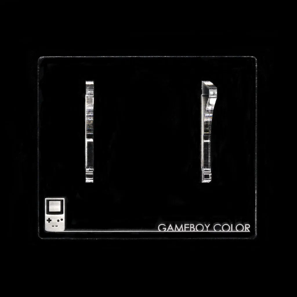 Game Boy Color Crystal Clear Display Stand - Rose Colored Gaming