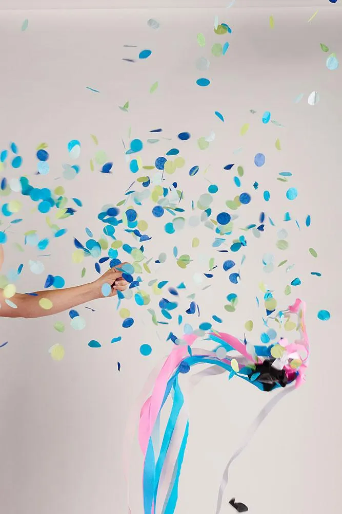 Gender Reveal Jumbo Confetti Balloon   Streamers (GIRL)