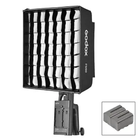 Godox FH50BI 1'x1' Bi-Colour LED Light Battery Power Softbox Kit