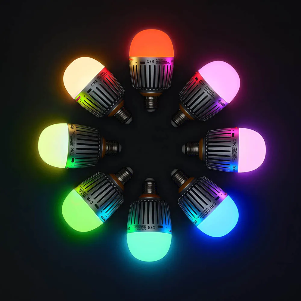 GODOX KNOWLED C7R E27 RGBWW Creative Bulb For Practical Set Lighting