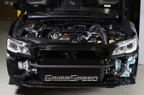 Grimmspeed Front Mount Intercooler Kit BLACK Coated [Inc. Black Piping] - Subaru 15-21 WRX - 090256